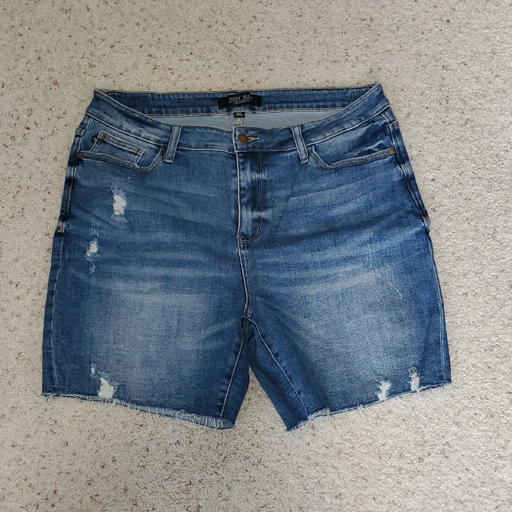 Judy Blue Denim Distressed Women's Shorts